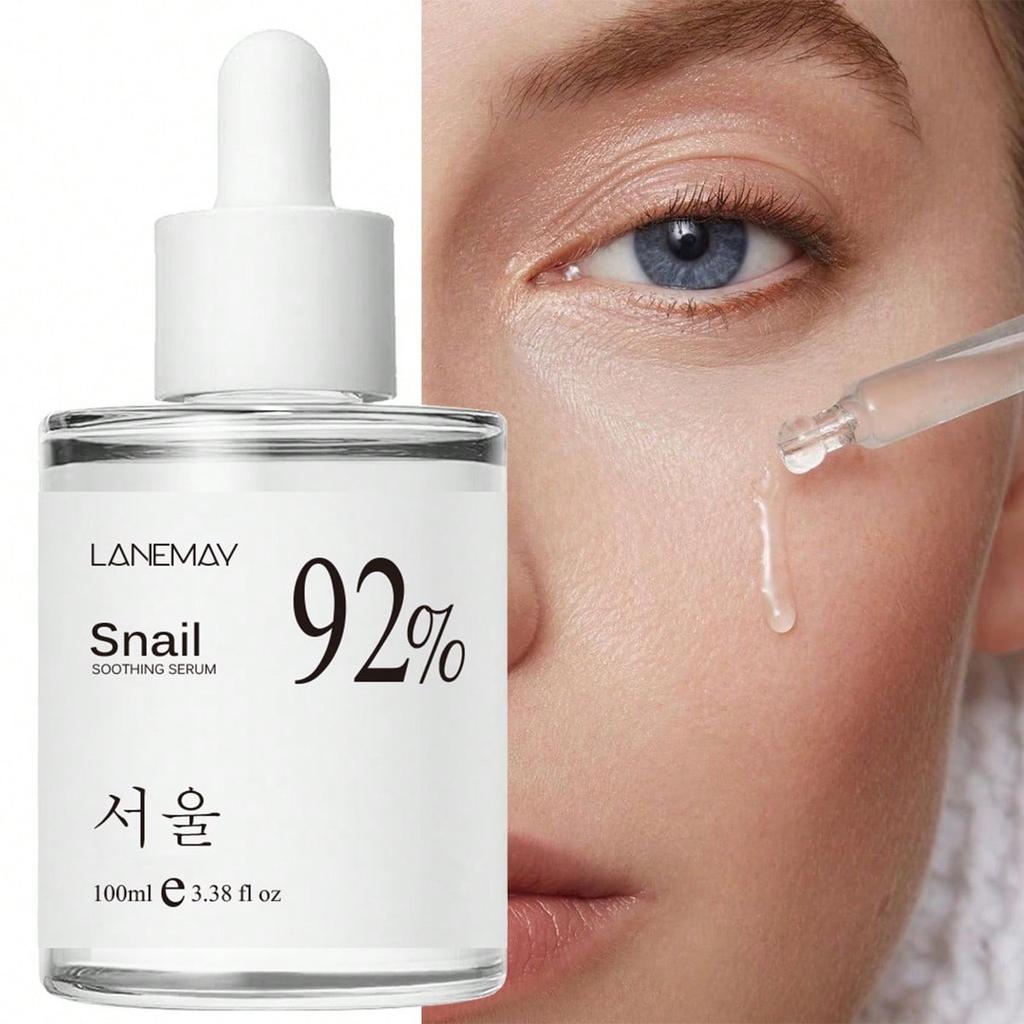 1Pc 100ml Snail SOOTHING SERUM. Make The Skin More Hydrated And Smooth Hydrating And Moisturizing An