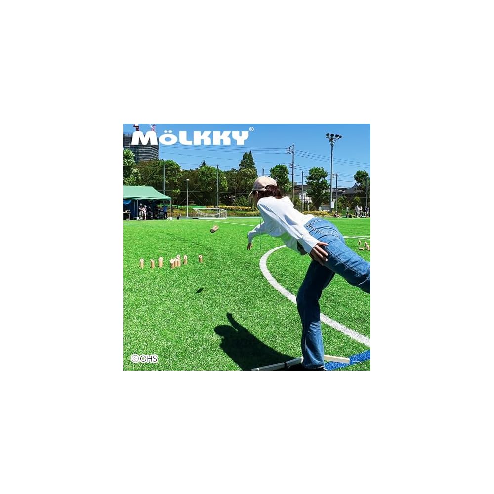 Tactic Molkky Official Game Set Outdoor Sports Competition Popular Fun Activity