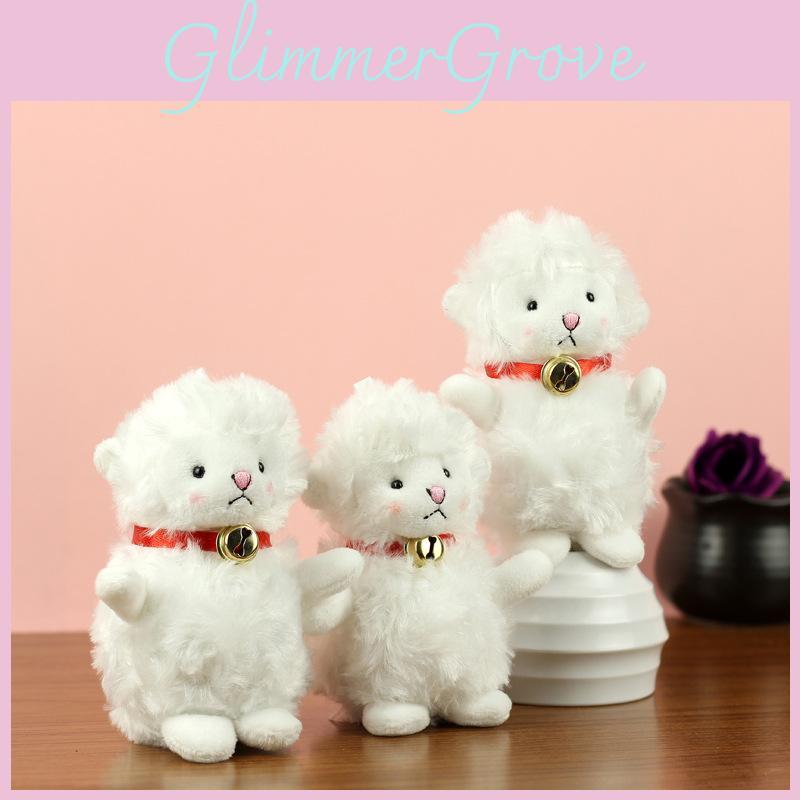 Sheep Bell Lovely Plush Keychain Unique Lamb Figure Cute Keyring For Fashionable Girls