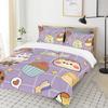 Kawaii Cat Duvet Cover Set for GirlsCute Cartoon Animal Kitten Bedding Set Lovely Romantic Theme Soft Comforter Cover Full Size