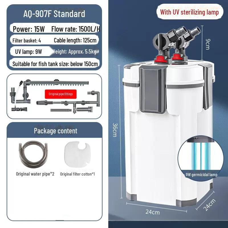 Songbao Silent External Aquarium Filter & Circulation System for Fish Tanks