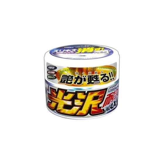 Prostaff Car Wash Supplies, Body Wax, Glossy Durable Wax, For White Pearl Cars, Includes Thick Puff Sponge, 250g S-59