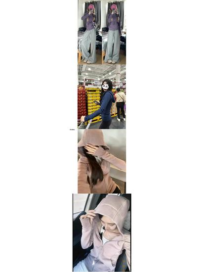 In-Stock 2025 Slim Fit Zip-Up Hoodie Cardigan: Fashionable, Versatile Dopamine Dressing