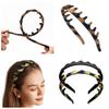 Flexible Head Bands Soft U Shaped Headband New Zig Zag Headband  for Washing Face