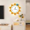 Simple and Modern Sun Clock Wall Clock, Fashionable and Creative Living Room, Dining Room Wall-mounted Decoration Clock and Wall Clock