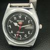 VINTAGE REFURBISHED SEIKO 5 AUTOMATIC 6309A JAPAN MENS BLACK WATCH a442596-1