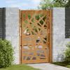 Garden Gate 105X155 Cm Stainless Steel Lightweight Construction