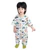 Class A Kids' Spring/Summer Pure Cotton Breathable Short Sleeve Romper - Anti-kick Blanket Style