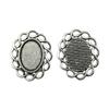 Bezel Connectors For Resin Crafts Fit Oval 13x18mm Photo Glass Dome Frames