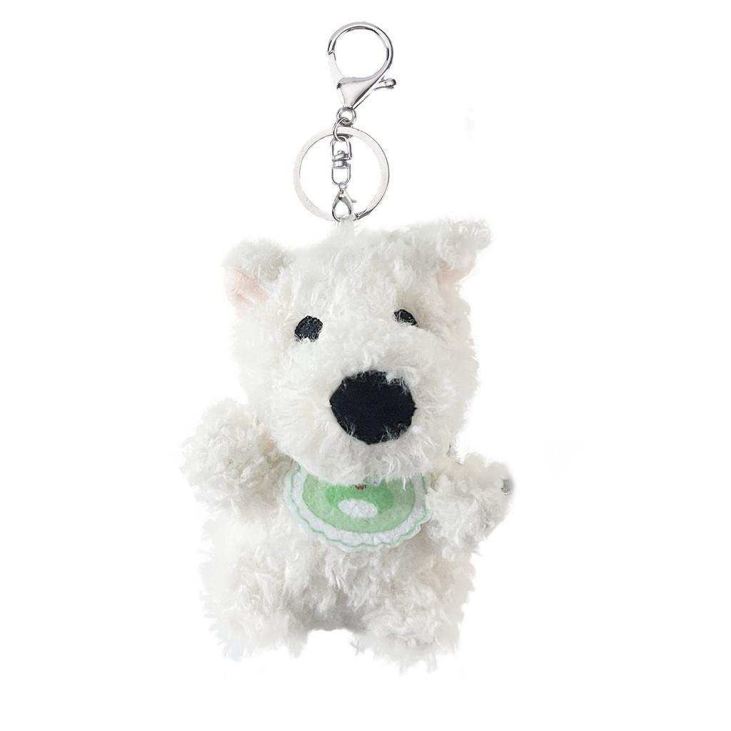 Adorable West Highland Terrier Plush Toy With Sound Soft Short Plush Material