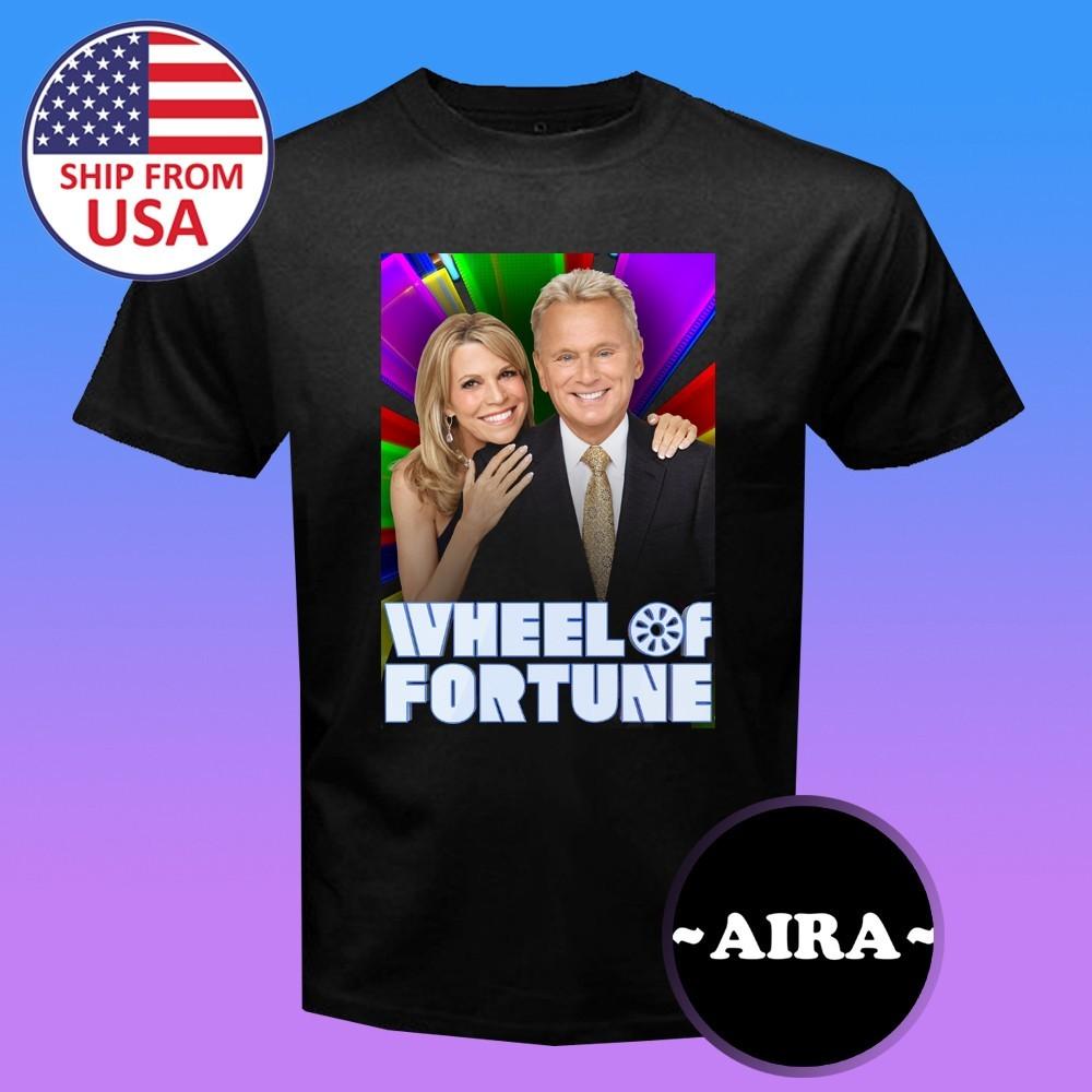 

Wheel of Fortune Pat Sajak TV Show Men s Black Size S-5XL 4XL