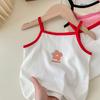 Summer Girls Cotton Cartoon Camisole Thin Breathable Sleeveless Vest Kids Underwear Top