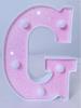 Pink LED Letter Light for Celebrations and Proposals