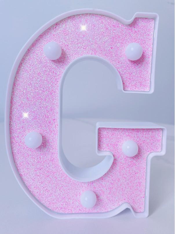 Pink LED Letter Light for Celebrations and Proposals