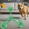 Luminous Interactive Rolling Ball Rechargeable Auto Moving Dog Toy Automatic  Dog Toy Ball  Dog
