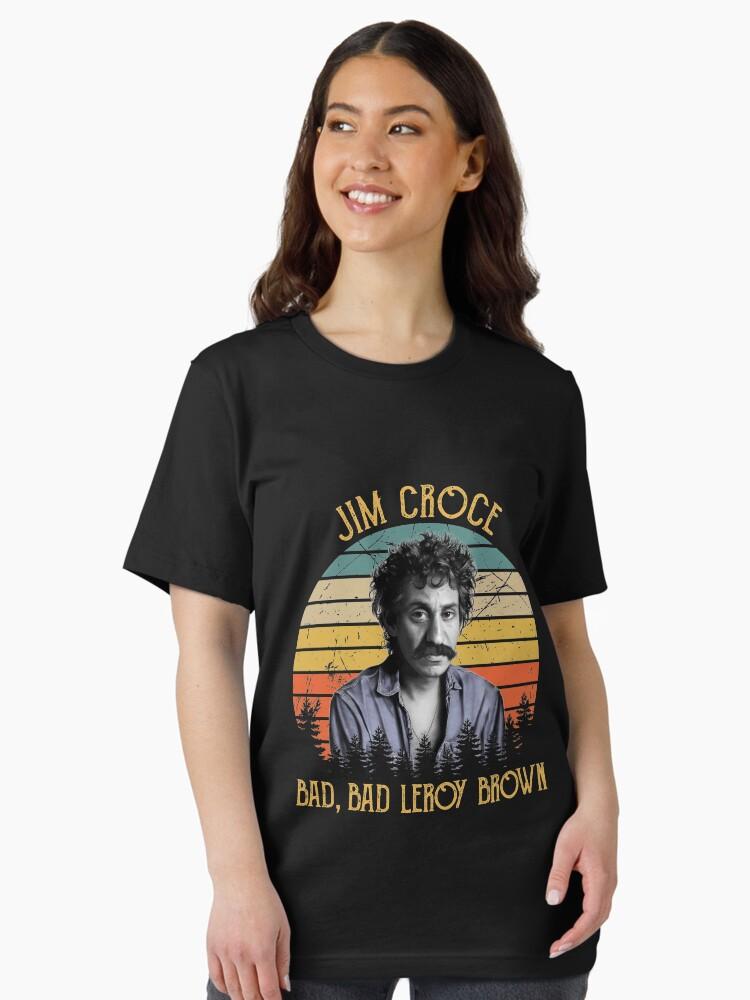 Jim Croce Vintage Jim Croce Caricature – Bad, Bad Leroy Brown Essential Unisex T-Shirt