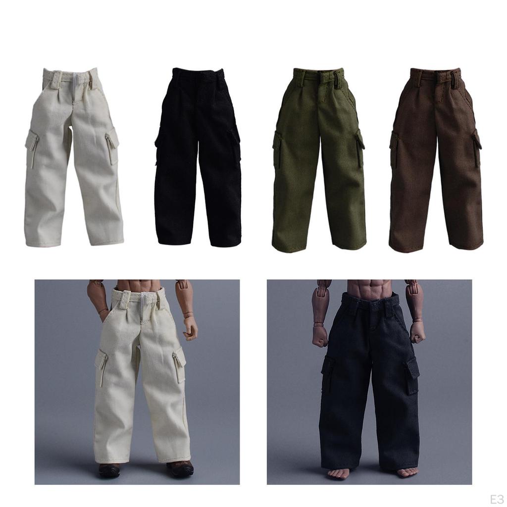1/12 Action Figure Clothes Dress up Trousers Doll Costume Accessories, Miniature Clothing for 6"