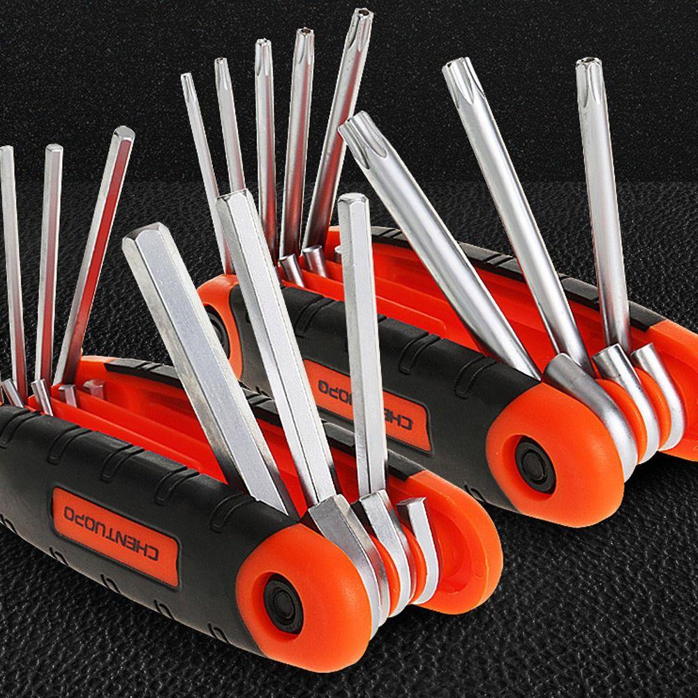 Durable 8 In 1 Multifunctional Hand Tool Hexagon Spanner Hexagonal Wrench Screwdriver Set