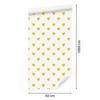 Heart Wallpaper White, Cream and Yellow 50x1000