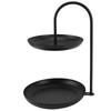 Dessert Rack Fruit Stand Round 2 Tier Iron Display Holder for Party Wedding Birthday Home