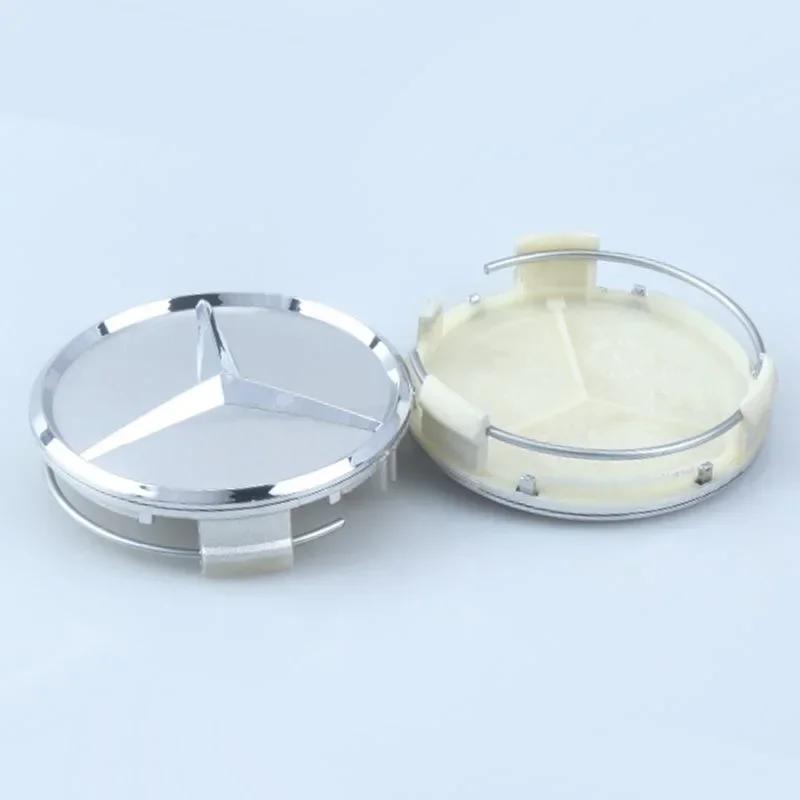 

Hot Car Sticker 4 pieces 75mm Car Wheel Center Hub Caps Cover for Mercedes-Benz B/C/E/S Class A Class C200L GLC GLK CLA decorate 75mm 4pcs