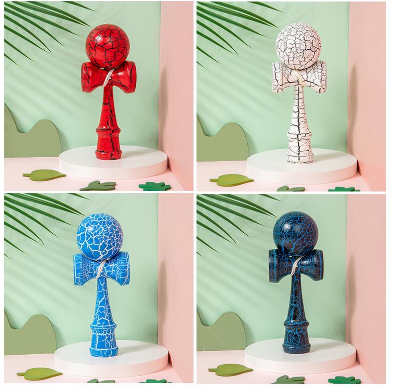 Kendama Wooden Skill Ball Toy - Educational Puzzle for Kids and Parents
