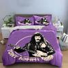 Guitar Legend Purple Art Bedding Duvet Cover Set Duvet Cover Pillowcases  (1*Duvet Cover 2*Pillowcases, without duvet insert)