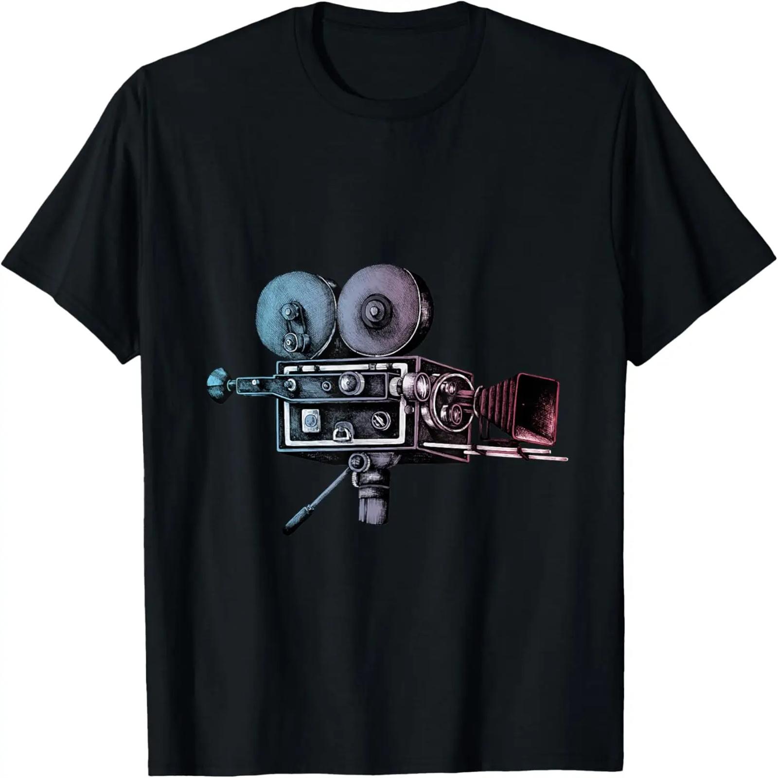 Coffee Camera Photography Photographer Distressed T-Shirt S