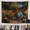 Magical Library Tapestry Fairy Tale Mysterious Mysty Bookshelf Wall Hanging Study Magic Book Kids Children Child Toddler Nursery