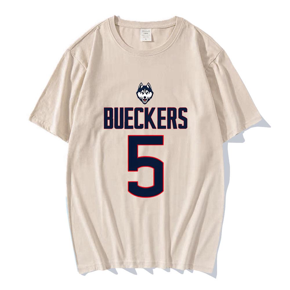 Paige Bueckers Number 5 T-shirts Basketball Player Casual Mens Tee-shirt Short Sleeve Round Neck T-shirts Graphic Printing Tees