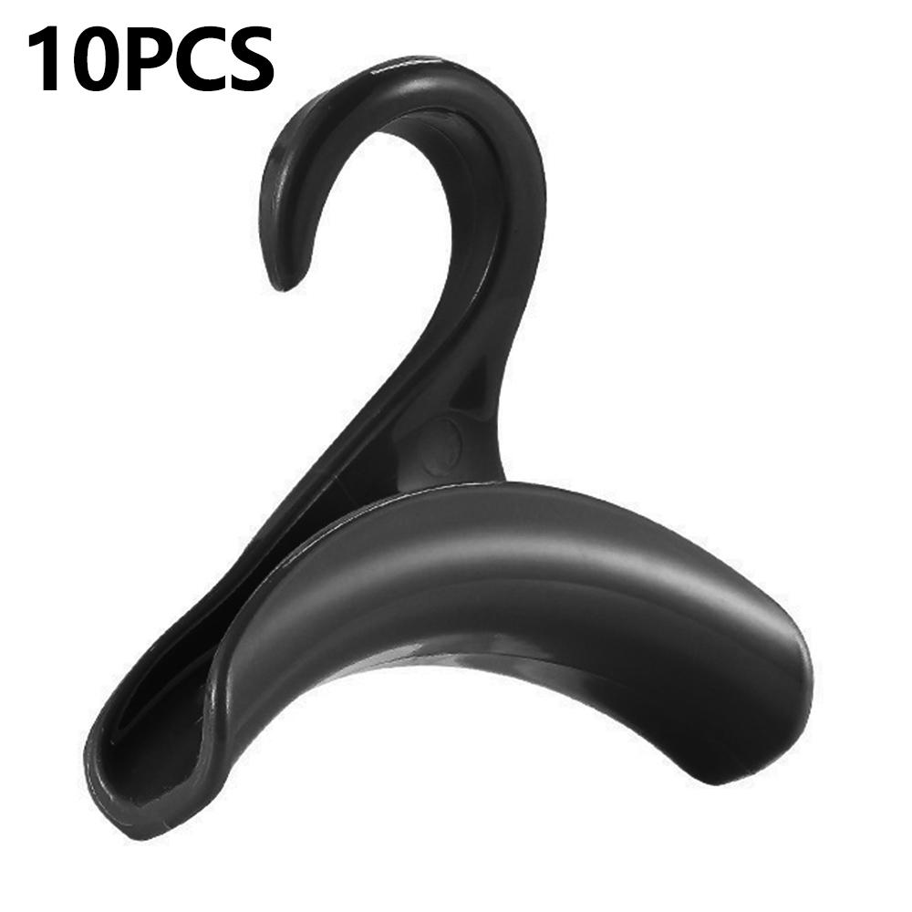 10Pcs Arched PP Hooks Wardrobe Organizer Handbag Scarf Hat Storage Hanger