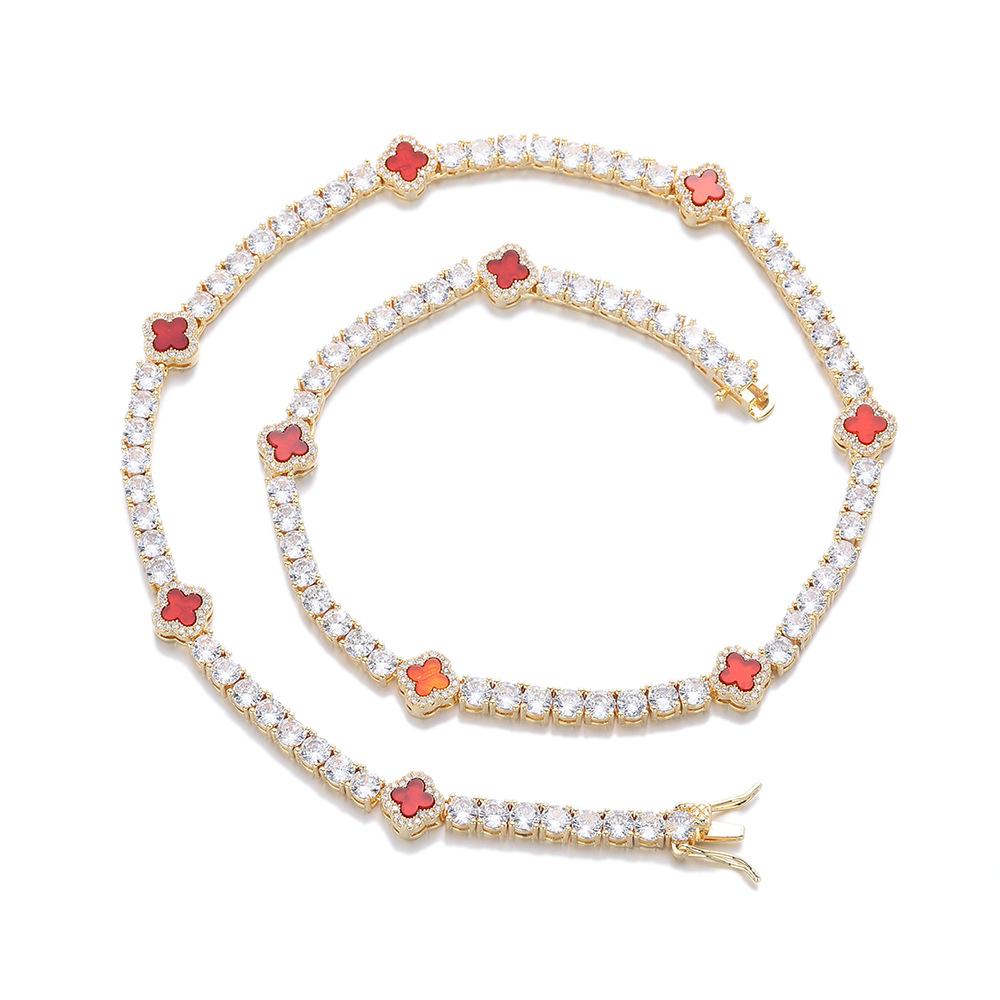 Women's Tennis Bracelet cz Necklace Elegant Clavicle Chain Winter New Jewelry Luxury Fashion Sweater Chain Wedding Party Gift