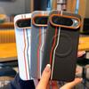 For Google Pixel 9 Pro XL 9A Case Magnetic PU Leather Colored Splicing Ultra-thin Protective Cover for Pixel9 Pro