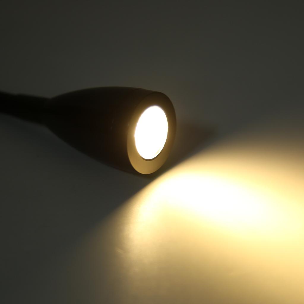 RV Rding Light Flexible Neck 3 Color Light 1224V 3W USB Rechargable   for Yachts Boats