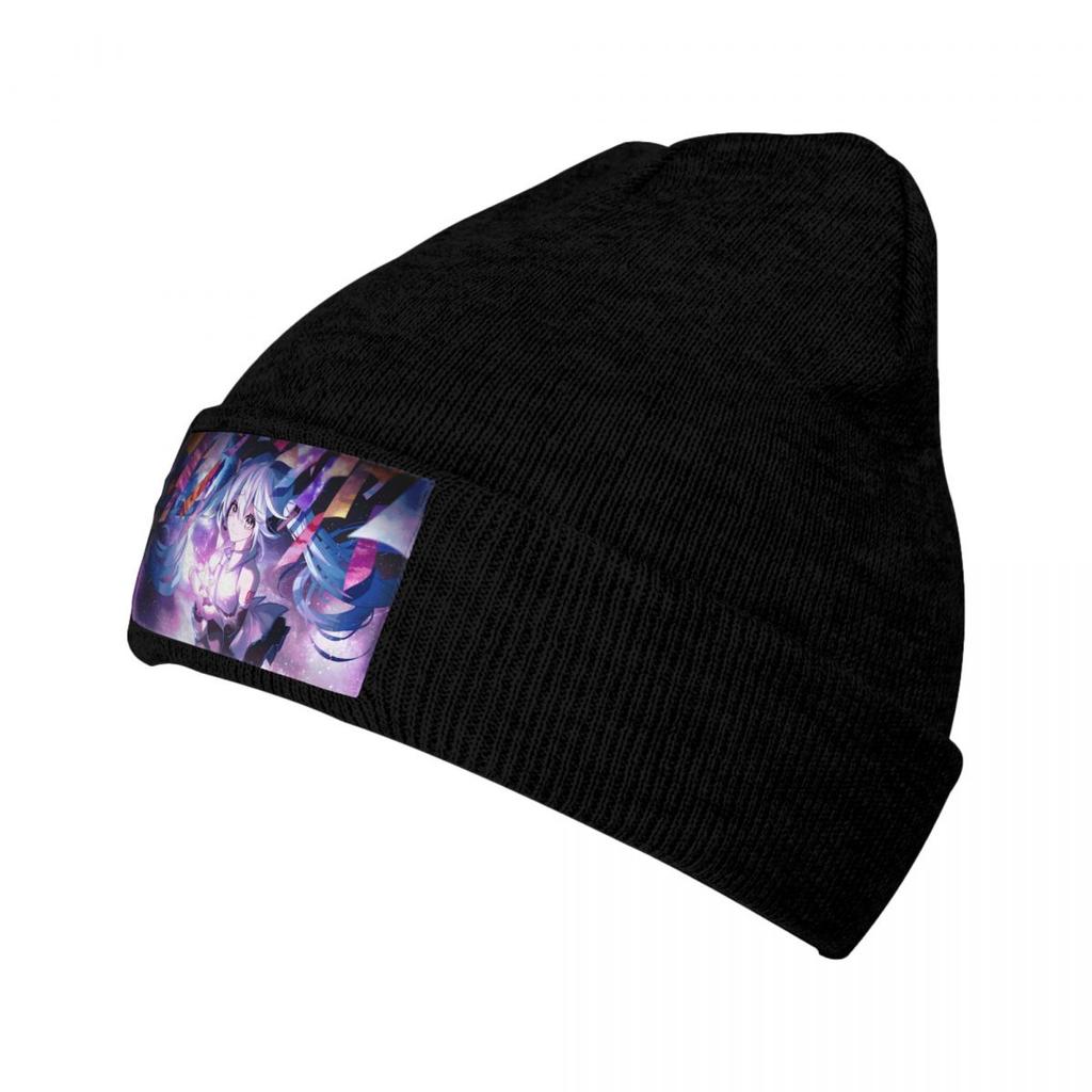 Custom Hatsunes Miku Comic Skullies Beanies Caps Streetwear Winter Warm Women Unisex Knitting Hats Unisex Adult Anime Bonnet Hats