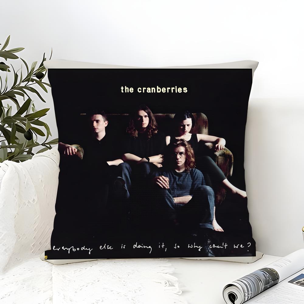 Gold Alternative Rock Band T-The Cranberries 3 Pillow Case Linen Pillow Case Sofa Home Decor Cushion Cover Cushion Cove