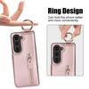 Samsung Z Fold7/Fold6 Zipper Leather Phone Case with Ring Wallet