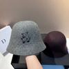 Womens 100% Wool Bucket Hat Small Fragrance Style Winter Warmth Fashionable Sun Protection