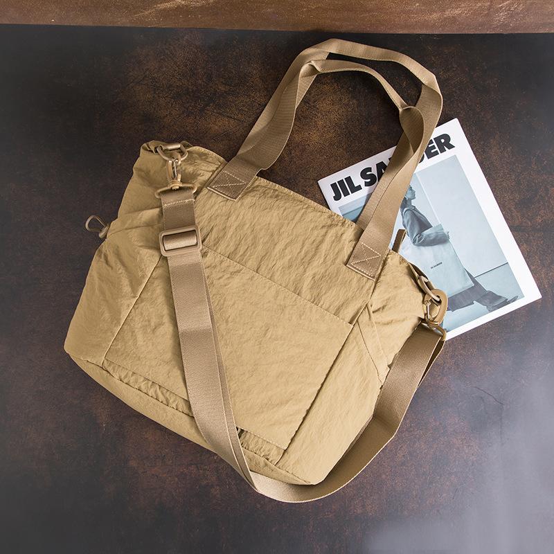 

Сумка-тоут для мужчин и женщин, повседневная, простая и универсальная сумка через плечо, вместительная одноплечевая школьная сумка хаки