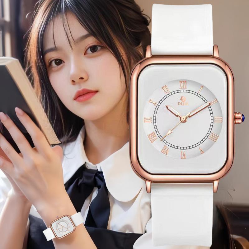Fashion Temperament Light Luxury Casual Silicone High Value Versatile Couple Women'S Watch Watch