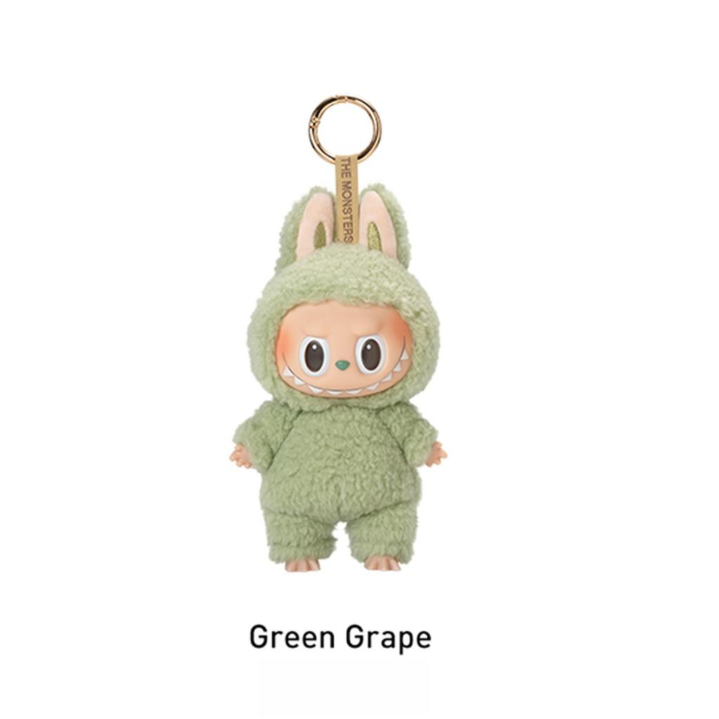 Mini Cute Labubu The Monsters Dolls Cardiac Macarone Kawai Guess Bag Figure Model Bag Keychain Decor  Replica for Xmas Gift