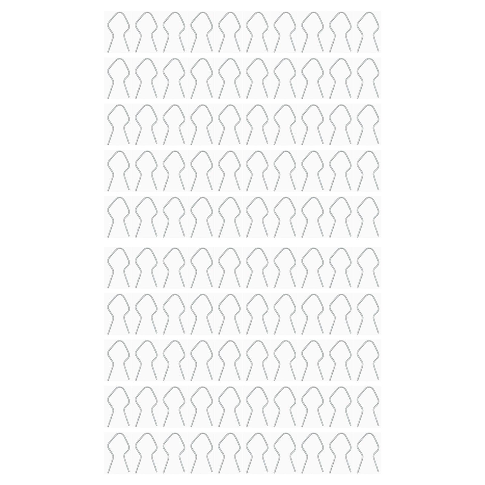 Vestidos 100Pcs T Post Clips Metal Wire Fence Clip Galvanized Steel Twist Preformed Pre Cut Tie For Chain Link Farm Garden