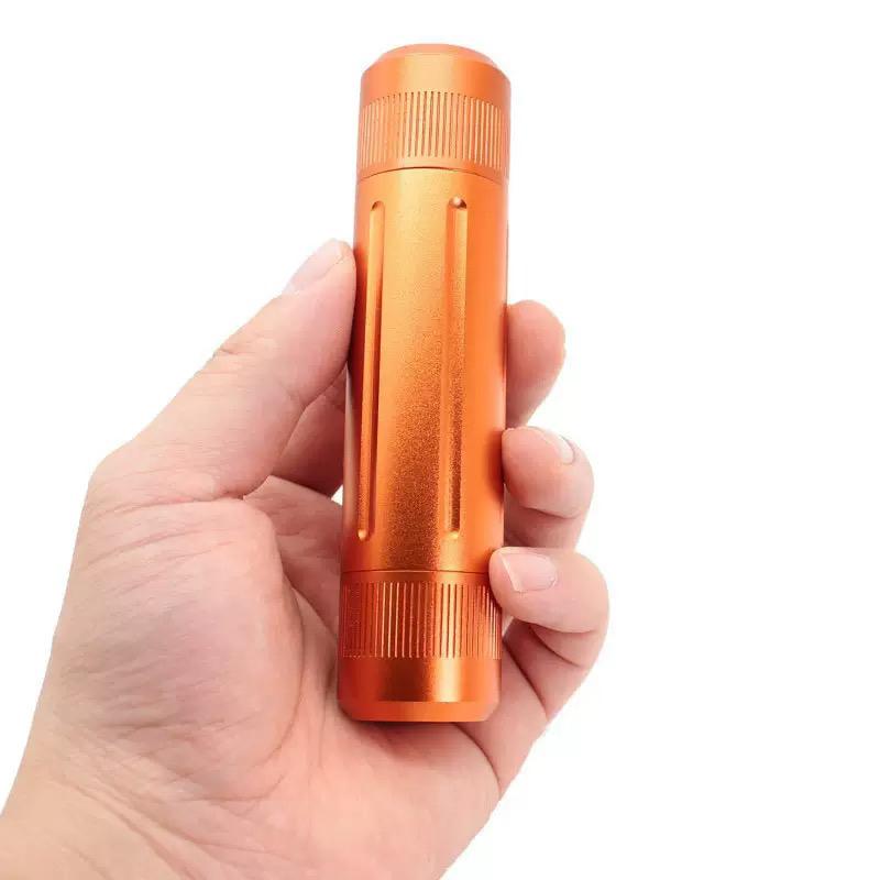 Aluminum Alloy Sealed Medicine Bottle Outdoor Survival and Self-Rescue Protection Gear Portable Outdoor EDC оранжевый