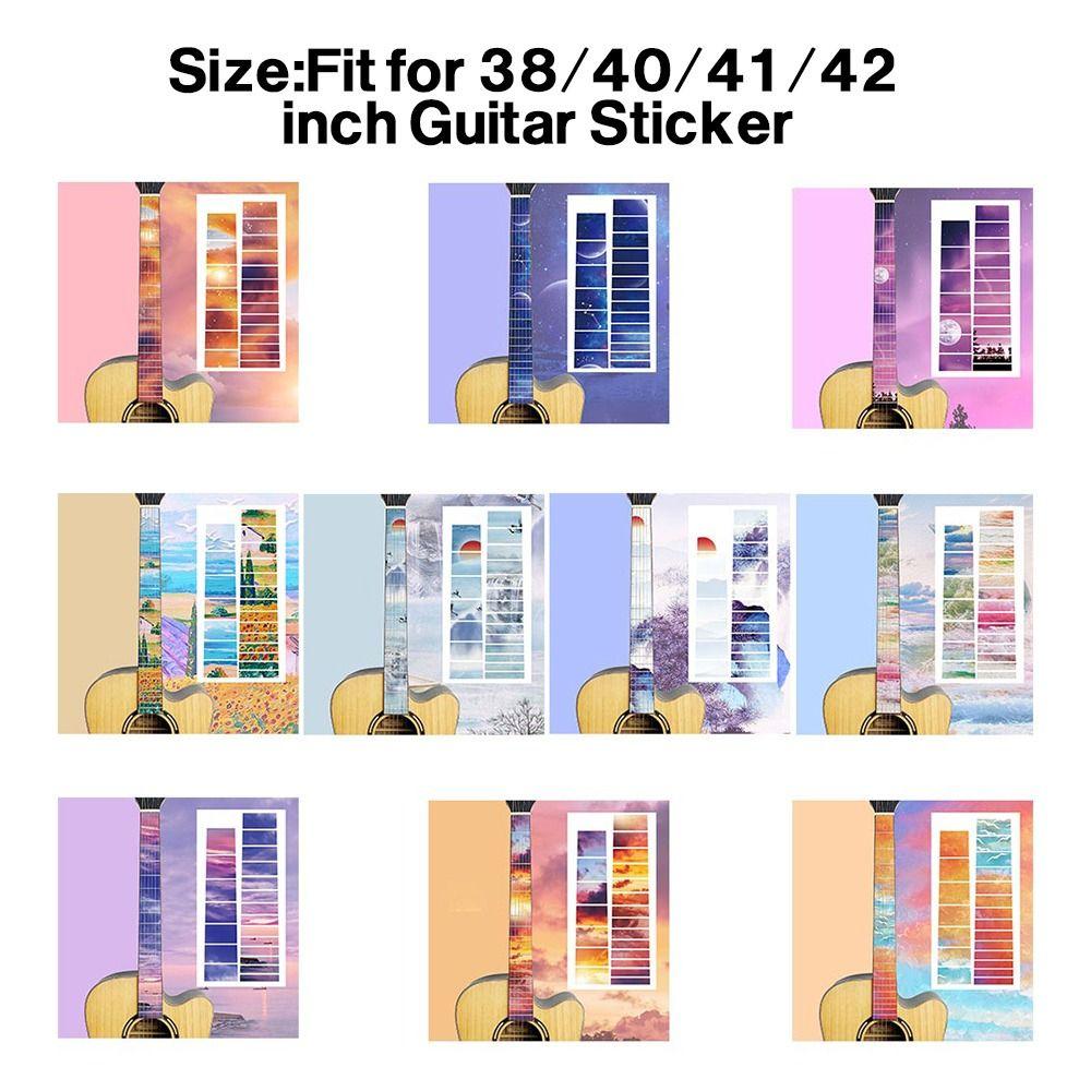 Electric Guitar Parts Ultra Thin Stickers Guitarra Accessories Cross Inlay Decals Fretboard Sticker