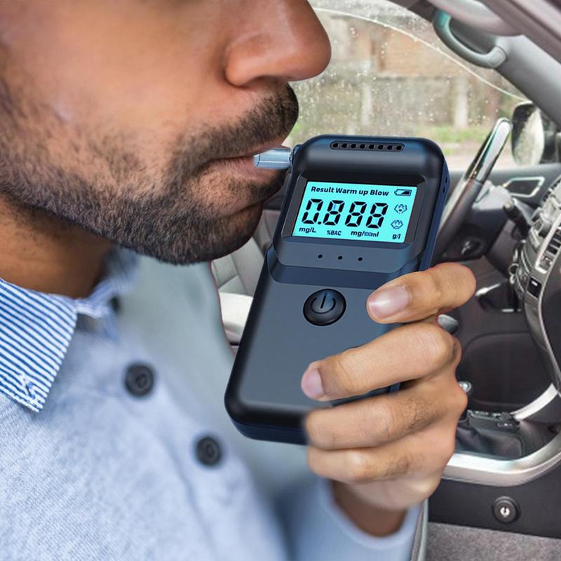 Bafômetro Testador de Álcool Bafômetro de Bolso Preciso Testador de Álcool no Sangue Bafômetro Pessoal Leve Álcool no Hálito