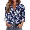 Women's Shirt Printed Floral Loose Shirt Women's Top