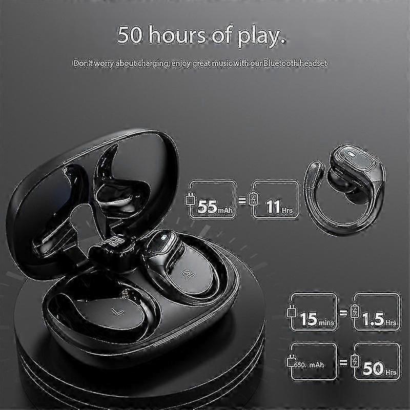 BX28 Bluetooth Earphone Ultra-long Endurance High Power Hanging Ear Bluetooth Earphone-D