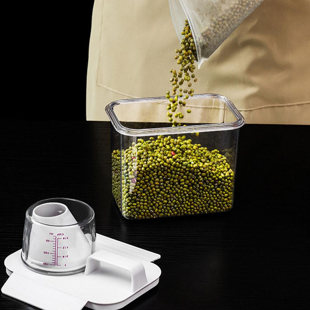 Contenitore Trasparente per Cereali ad Accesso Facile per una Cucina Pulita e Ordinata Scatola Dispenser per Cereali