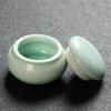 4pcs/lot Ceramic Mini Tea Cans Sealed Cans of Fragrant Powder Ceramic Pill Cans Pearl Powder Portable Travel Storage Tank
