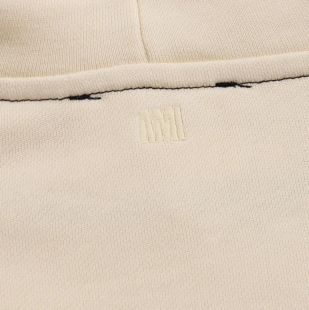 AMI 2025 Autumn and Winter New Letter Embroidery High-quality Cotton Men Hooded Sweatshirt